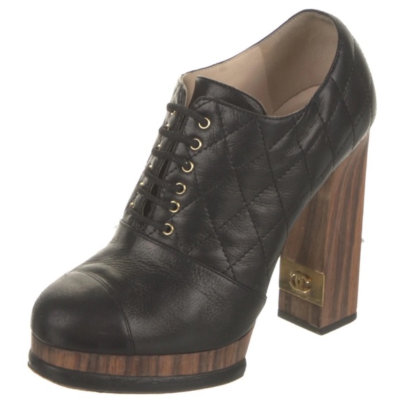 Chanel Black Leather Ankle Booties - Picture 2 of 16